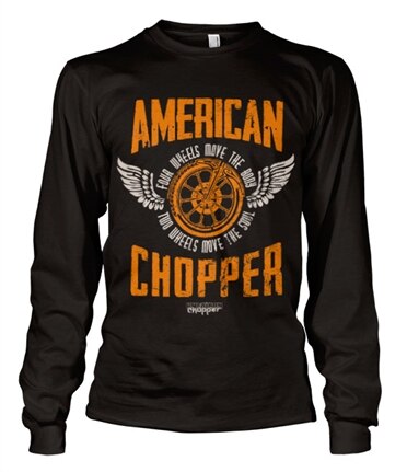 Läs mer om American Chopper - Two Wheels Long Sleeve Tee, Long Sleeve T-Shirt