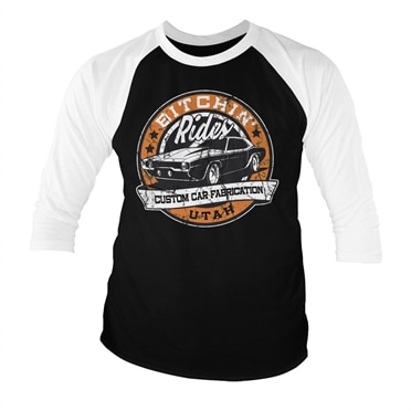 Läs mer om Bitchin Rides - Utah Baseball 3/4 Sleeve Tee, Long Sleeve T-Shirt