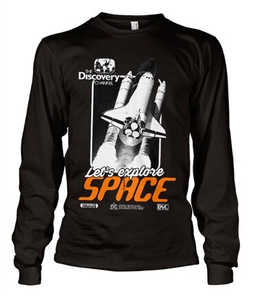 Discovery Channel Space Cover Long Sleeve Tee, Long Sleeve Tee