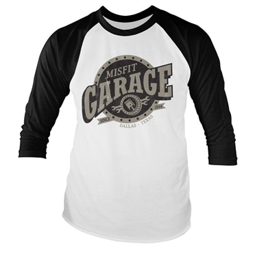 Läs mer om Misfit Garage Piston Sign Baseball Long Sleeve Tee, Long Sleeve T-Shirt