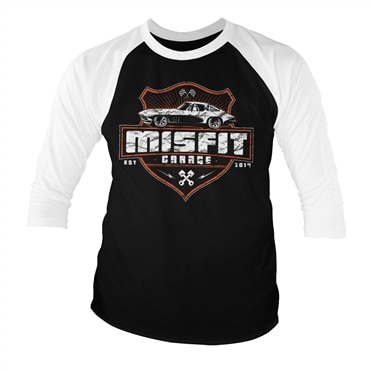 Läs mer om Misfit Garage Vette Baseball 3/4 Sleeve Tee, Long Sleeve T-Shirt