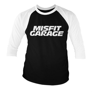 Misfit Garage Logo Baseball 3/4 Sleeve Tee, Baseball 3/4 Sleeve Tee