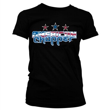 American Chopper Flag Logo Girly Tee, T-Shirt