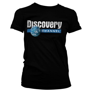 Läs mer om Discovery Cracked Globe Logo Girly Tee, T-Shirt