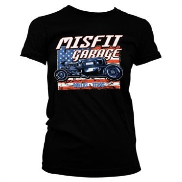 Läs mer om Misfit Garage Old Glory Girly Tee, T-Shirt