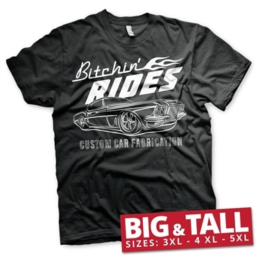 Läs mer om Bitchin Rides Custom Car Fabrication Big & Tall T-Shirt, T-Shirt