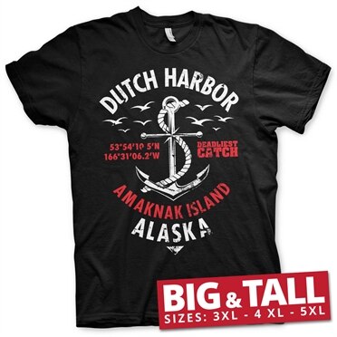 Läs mer om Deadliest Catch - Dutch Harbor Big & Tall T-Shirt, T-Shirt
