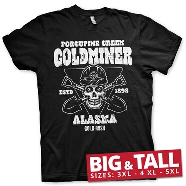 Läs mer om Gold Rush - Porcupine Creek Goldminer Big & Tall T-Shirt, T-Shirt