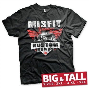 Läs mer om Misfit Garage - Kustom Builds Big & Tall T-Shirt, T-Shirt
