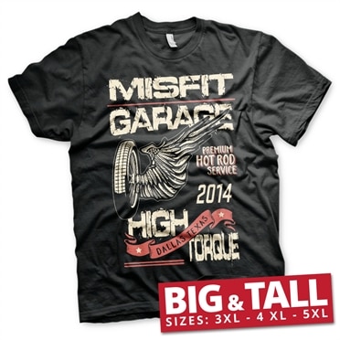 Läs mer om Misfit Garage - High Torque Big & Tall T-Shirt, T-Shirt