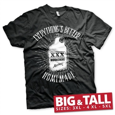 Läs mer om Moonshiners - Everythings Better Homemade Big & Tall T-Shirt, T-Shirt