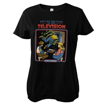 Don't Sit Too Close To The Television Girly Tee, T-Shirt