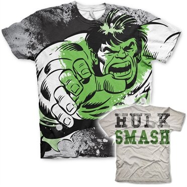 The Hulk Allover T-Shirt, Modern Fit Polyester Tee