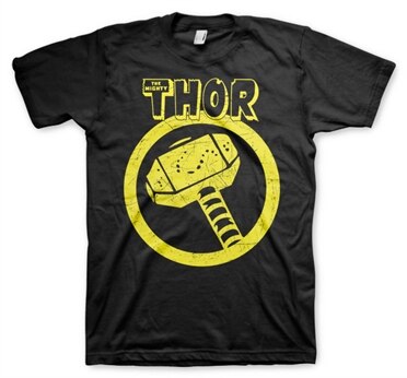 Thor Distressed Hammer T-Shirt, Basic Tee