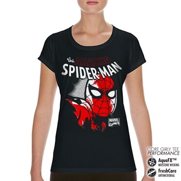 Spider-Man Close Up Performance Girly Tee, CORE PERFORMANCE GIRLY TEE
