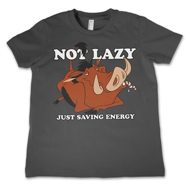 Pumbaa - Not Lazy Kids T-Shirt, Kids T-Shirt