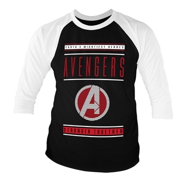 Avengers - Stronger Together Baseball 3/4 Baseball Sleeve, Baseball 3/4 Baseball Sleeve