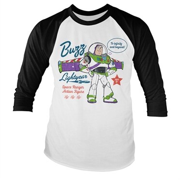 Buzz Lightyear - To Infinity and Beyond Baseball Long Sleeve Tee, Baseball Long Sleeve Tee