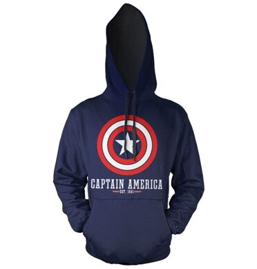Captain America Logo Hoodie, Hooded Pullover