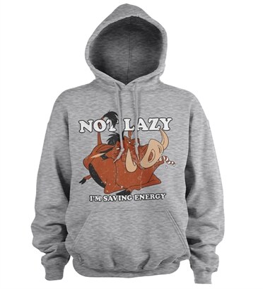Pumbaa - Not Lazy Hoodie, Hooded Pullover