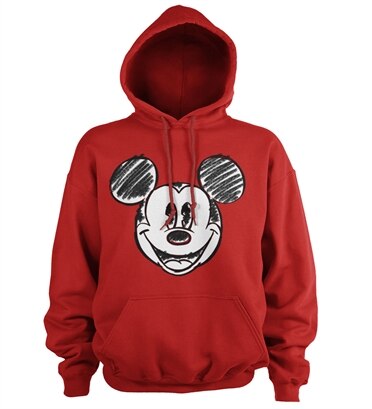 Mickey Mouse Pixelated Sketch Hoodie, Hooded Puulover