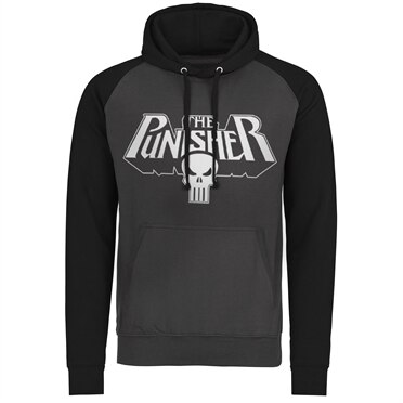 Marvel - The Punisher Logo Baseball Hoodie, Baseball Hooded Pullover