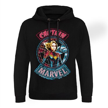 Captain Marvel Patch Epic Hoodie, Epic Hooded Pullover
