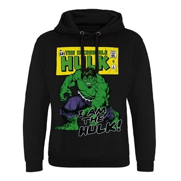 Marvel Comics - Distressed I Am The Hulk Epic Hoodie, Epic Hooded Pullover