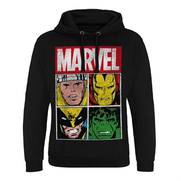 Marvel Distressed Characters Epic Hoodie, Epic Hooded Pullover