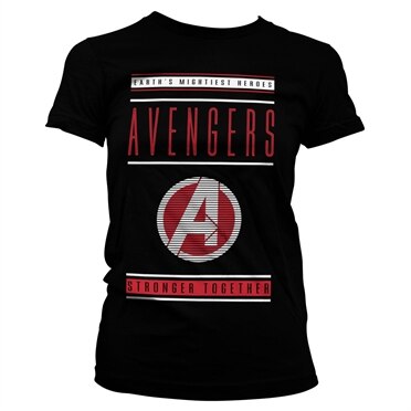 Avengers - Stronger Together Girly Tee, Girly Tee