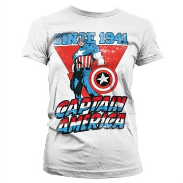 Captain America Since 1941 Girly T-Shirt, Girly T-Shirt