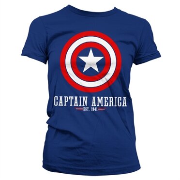 Captain America Logo Girly T-Shirt , Girly Tee