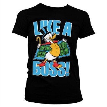 Scrooge McDuck - Like A Boss Girly Tee, Girly Tee