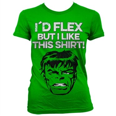 The Hulk - I´d Flex Girly T-Shirt, Girly Tee