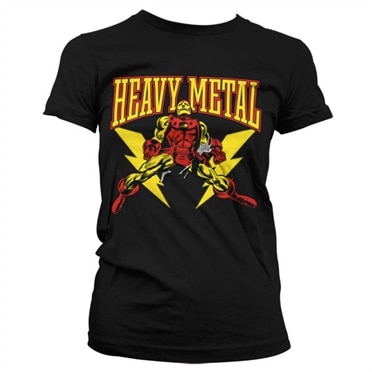 Iron Man Likes Heavy Metal Girly T-Shirt, Girly T-Shirt