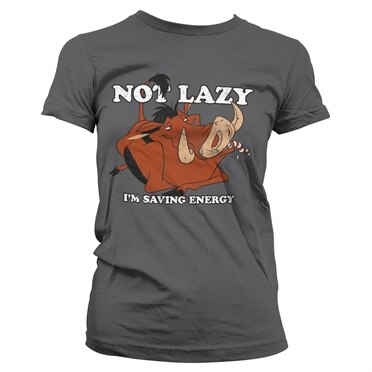 Pumbaa - Not Lazy Girly Tee, Girly Tee