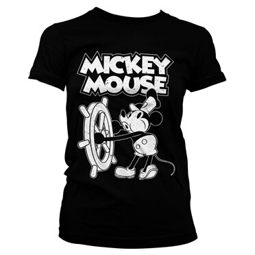 Mickey Mouse - Steamboat Willie Girly Tee, Girly Tee