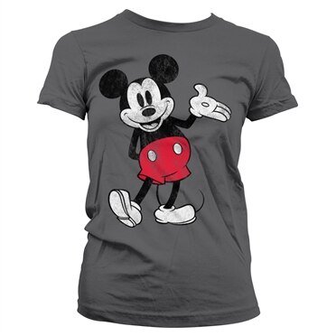 Mickey Mouse Distressed Girly Tee, Girly Tee