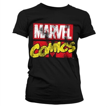 Marvel Comics Retro Logo Girly T-Shirt, Girly T-Shirt
