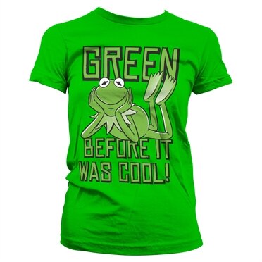 Kermit - Green, Before It Was Cool! Girly Tee, Girly Tee