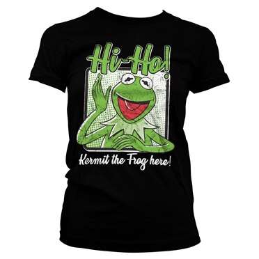Hi-Ho - Kermit The Frog Here! Girly Tee, Girly Tee