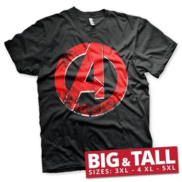The Avengers Distressed A Logo Big & Tall T-Shirt, Big & Tall T-Shirt