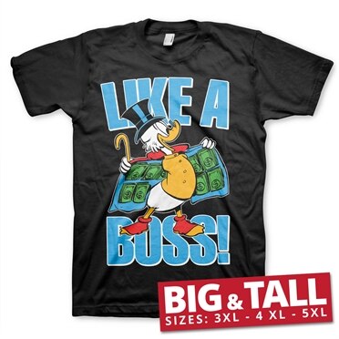 Scrooge McDuck - Like A Boss Big & Tall T-Shirt, Big & Tall T-Shirt