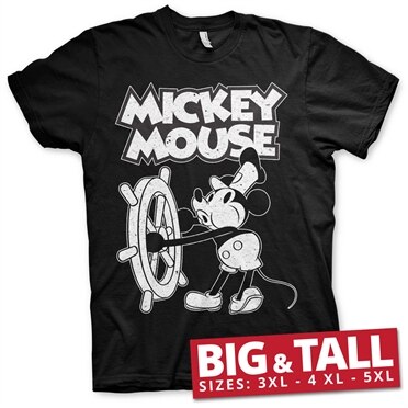 Mickey Mouse - Steamboat Willie Big & Tall T-Shirt, Big & Tall T-Shirt
