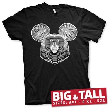 Mickey Mouse LineArt Big & Tall T-Shirt, Big & Tall T-Shirt