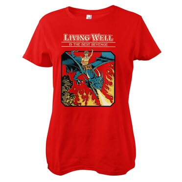 Läs mer om Living Well Is The Best Revenge Girly Tee, T-Shirt
