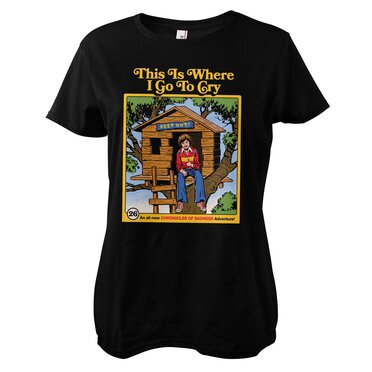 Läs mer om This Is Where I Go To Cry Girly Tee, T-Shirt