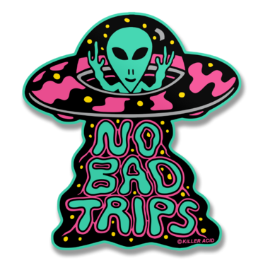 Läs mer om Killer Acid - No Bad Trips Sticker, Accessories