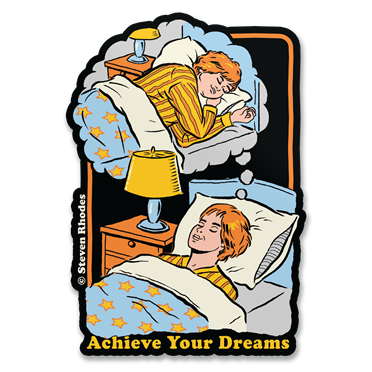 Läs mer om Steven Rhodes - Achieve Your Dreams Sticker, Accessories