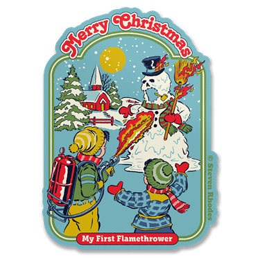 Läs mer om Steven Rhodes - Merry Christmas Sticker, Accessories